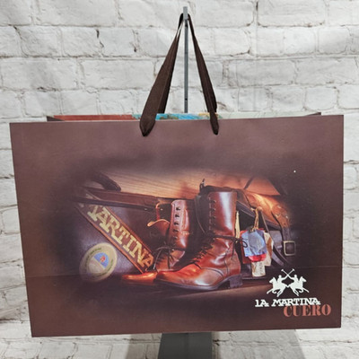La Martina Cuero Medium Paper Shopping Bag / Gift Bag
