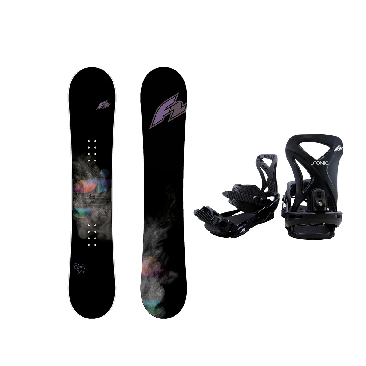 F2 FTWO Blackdeck LTD 143 Snowboard All Mountain - Double Camber - Noir - NEUF Sous Blister