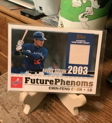 2003 Topps Traded & Rookies Future Phenoms Relics Chin-Feng Chen #FP-CC (MEM)