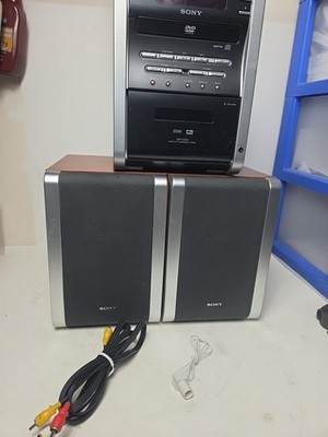 Sony Compact System DVD Deck cassette/ CD  Player CMT-DV2D W/Speakers Read Desc.