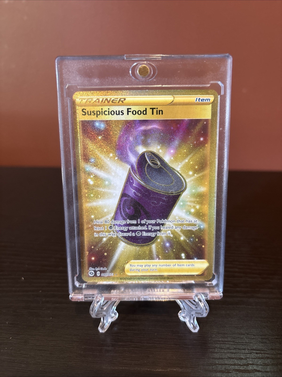 2020 Pokemon Champion's Path Suspicious Food Tin (Secret) 80/73 Foil Near Mint