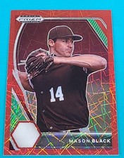 2021 Prizm Draft Picks Red Velocity Prizm #PDP85 Mason Black Baseball Card O4