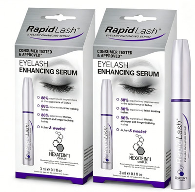 2x Rapid/Lash Eyelash & Eyebrow Enhancing Serum Enhancer Growth Conditioner 3ml