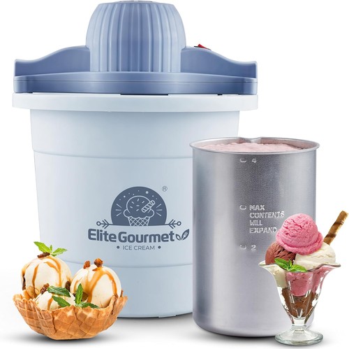 4Qt Electric Ice Cream Maker EIM350 Delicious Homemade Ice Cream