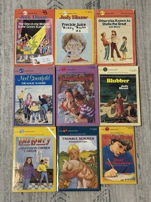 Lot of 9 Vintage 1970s-80s Dell Yearling Books PB Juvenile Novels Mixed Authors