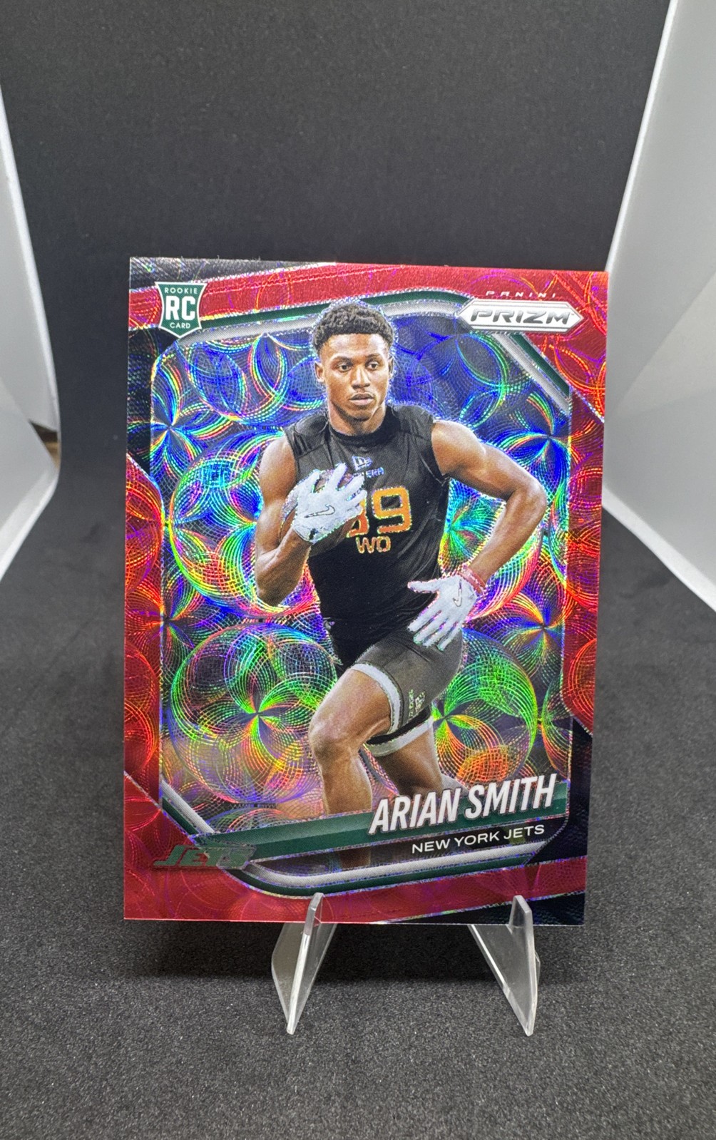 2025 Panini Prizm - Rookies Arian Smith #391 Choice Red Prizm /20 (RC)