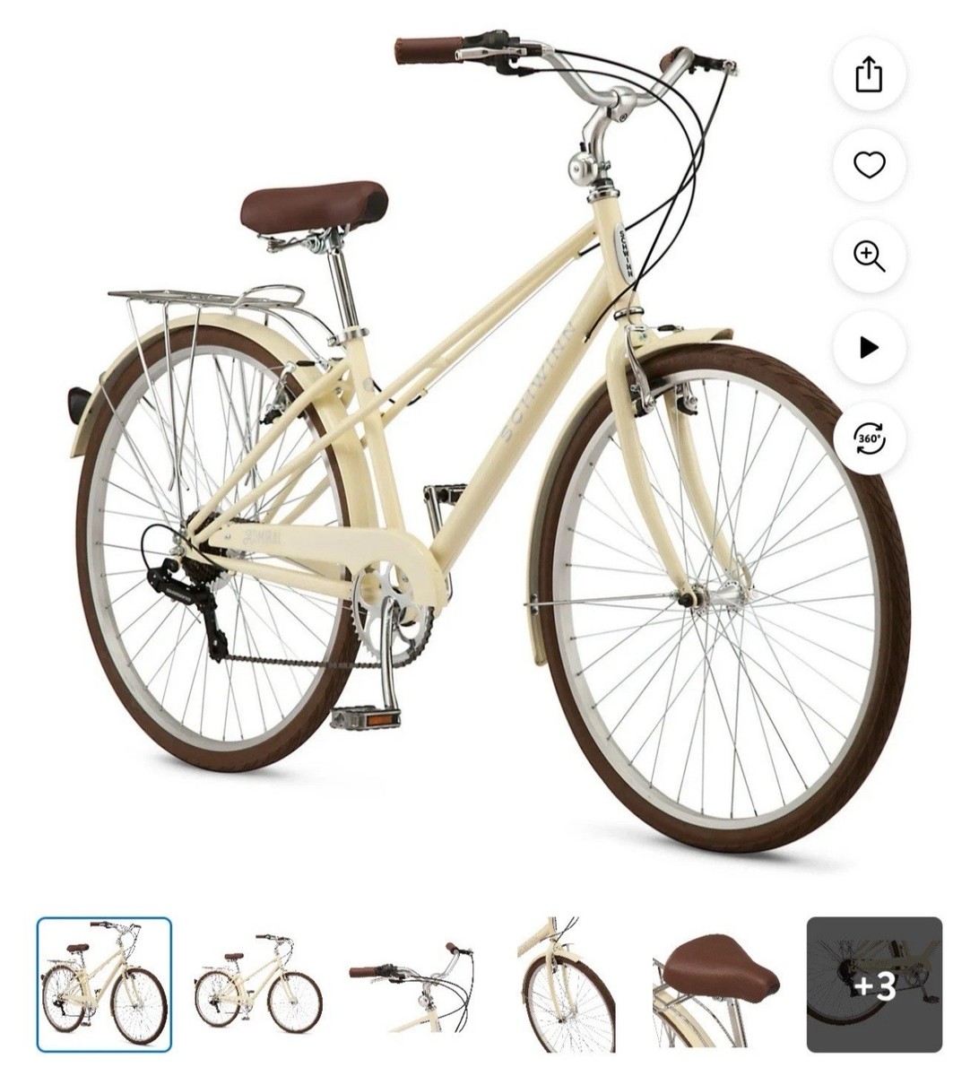 700c Schwinn Admiral Adult Hybrid Bike, Speed, Cream, OBO!