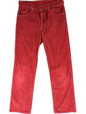Vintage 70s Levis Orange Tab Burnt Amber Corduroy 29 Medium Pants USA Made