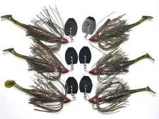Bladed Swim Jig  WEEDLESS   Watermelon Red Flash   3/8 & 3 1/2 w/Trailer