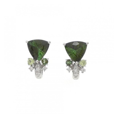 Authentic K18WG/K14WG Colored Stone Piercing #230-000-675-3244