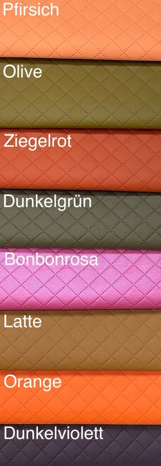 5m Raute 2x2 3x3 5x5 7x7 ÖkoLeder SOFT Kunstleder Polsterstoff Polstermaterial - Bild 4 von 4