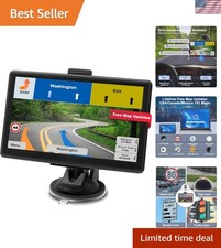 7 Inch GPS Navigator for Cars  Trucks with 2025 Maps  Lifetime Updates