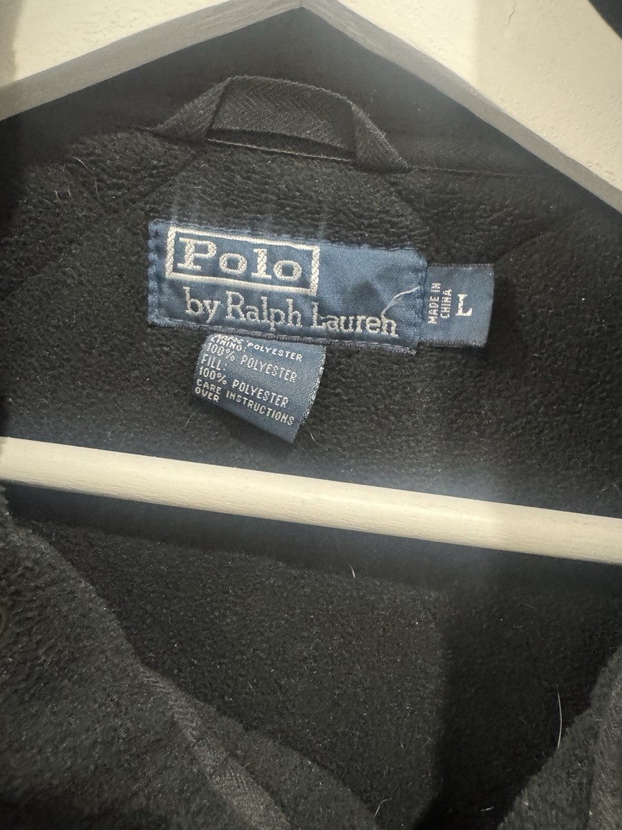 Polo Ralph Lauren Black Quilted Field Jacket Men's M Lightweight