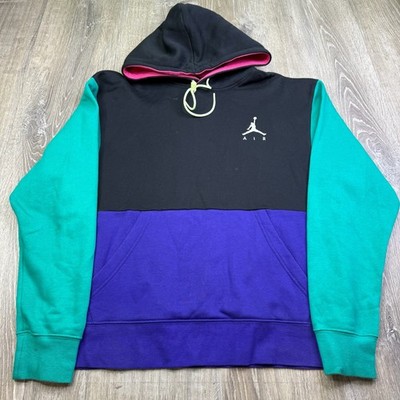 Air Jordan Jumpman Mens Colorblock Standard Fit Fleece Pullover Hoodie Size M