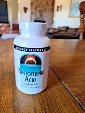 Source Naturals Pantothenic Acid Vitamin B-5 250 mg 250 Tablets FREE SHIPPING