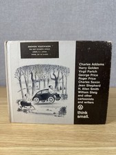 Think Small VW Volkswagen Dealer Book Vintage 1967 Cartoon Humor Advertising HC