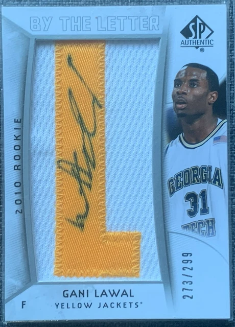 Gani Lawal (Georgia Tech) 2010/11 By the Letter Letter-Patch Autograph-Card #299