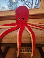 Dan Dee Jumbo Red Octopus Plush Stuffed Animal 36" Collector's Choice