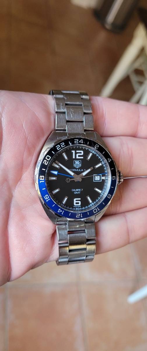 タグホイヤー フォーミュラ1 GMT WAZ211A 青　黒 TAG Heuer Formula 1 - Steel - 41 mm | TAG Heuer US