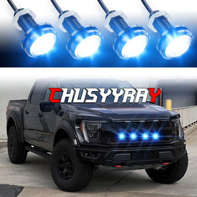 4x Eagle Eye Lamps LED DRL Fog Daytime Running Car Light Tail Backup 12V