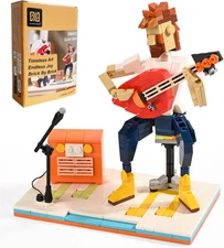 Art Brick & Music Guitar Building Set - 358PCS Guitar Solo Model Kit with Brick 