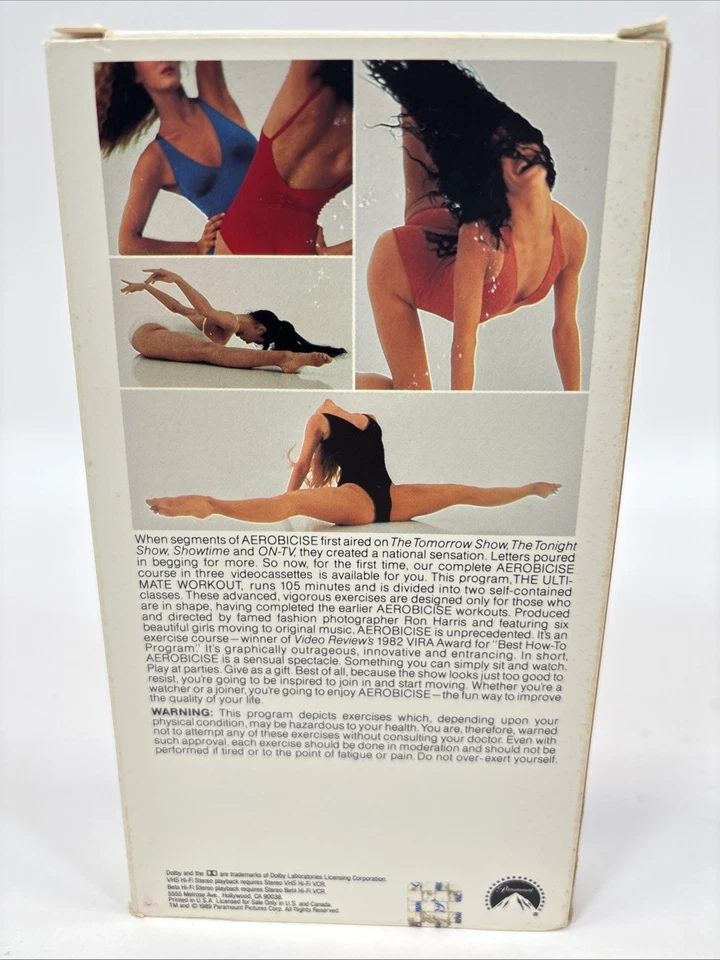 AEROBICISE The Ultimate Workout VHS 1982 PARAMOUNT - Rare - Image 3 of 4