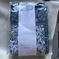 The Company Store Villa D’ascoli Blue King Quilted Sham