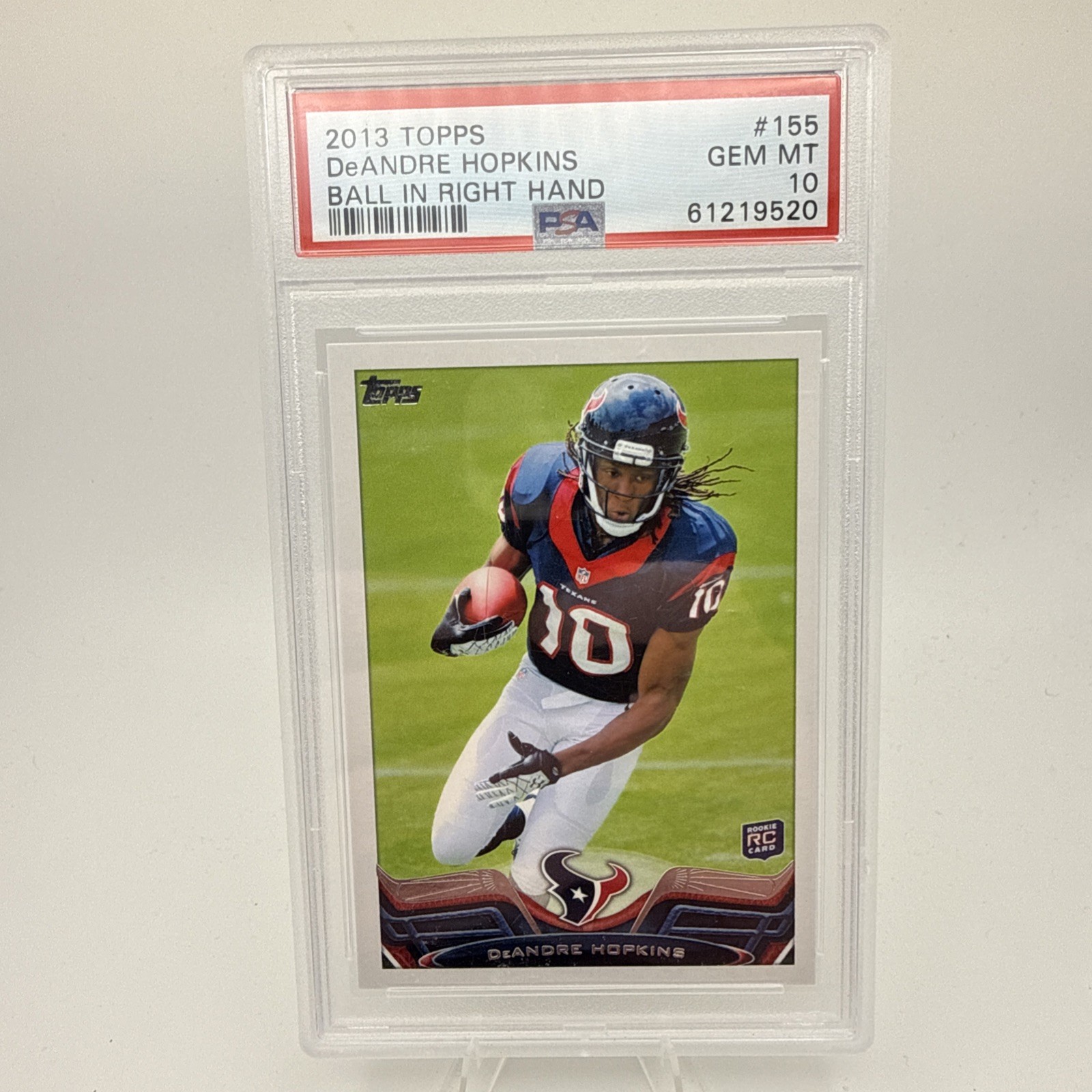 DeAndre Hopkins Topps #155 Ball in Right Hand