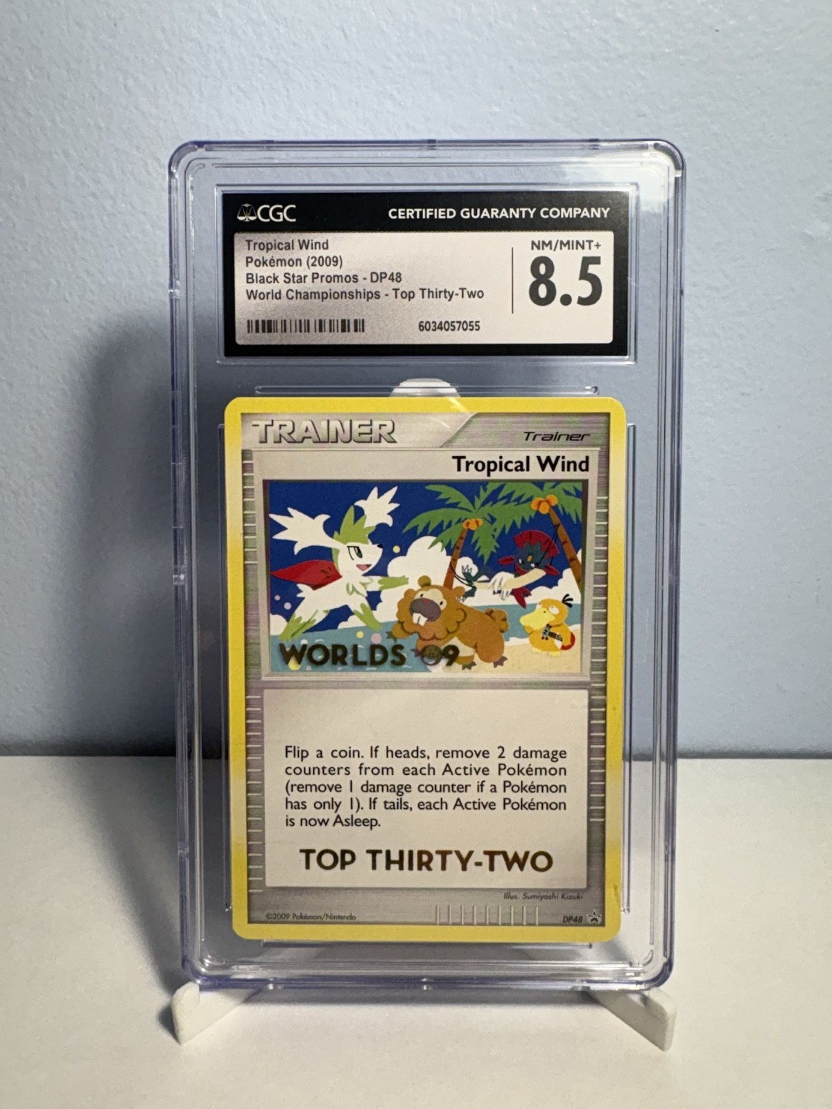 Tropical Wind Worlds 2009 Top Thirty-Two 32 DP48 Trophy CGC 8.5 Pokemon Promo