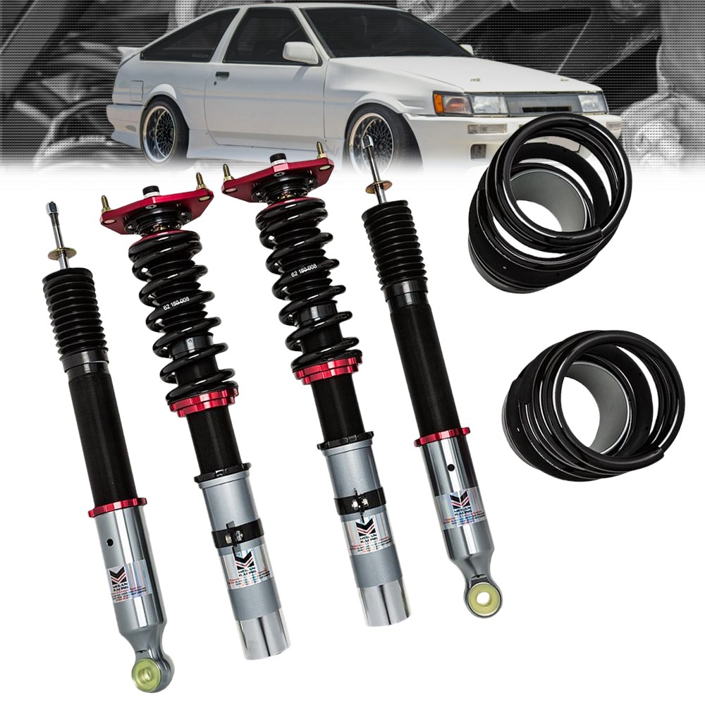 Megan Street Series Red Coilover Damper Springs Kit For 84-87
