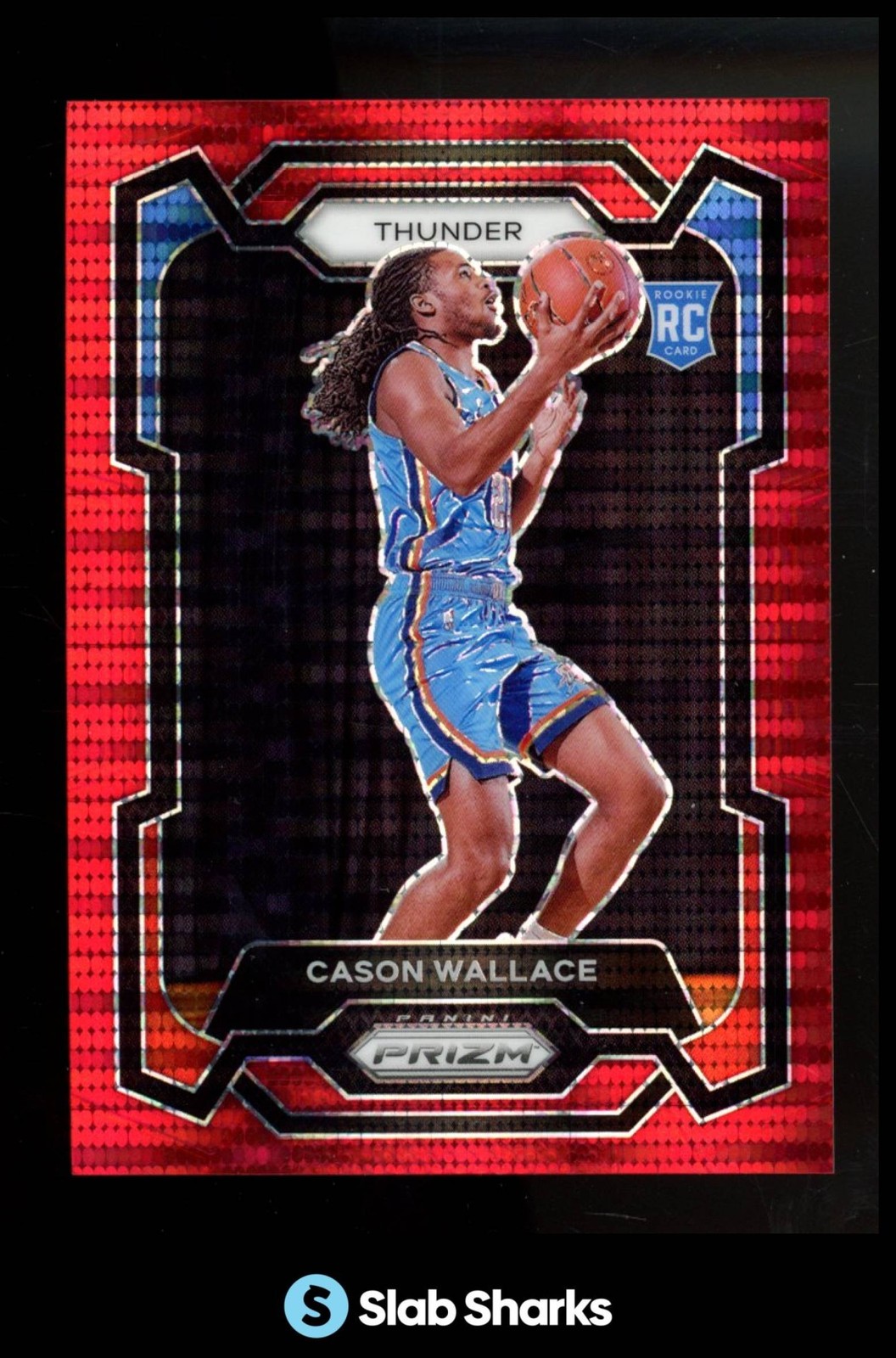 2023 PANINI PRIZM #139 CASON WALLACE RED SEISMIC PRIZM RC ROOKIE /299