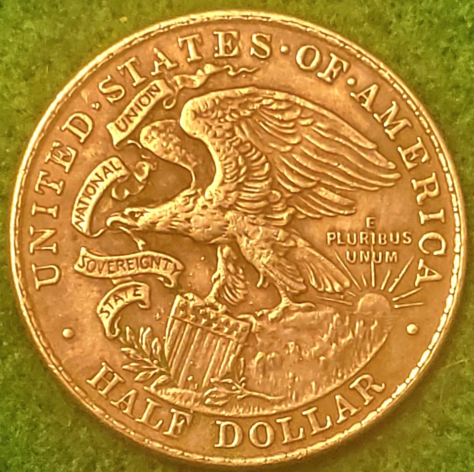 1918 Silver Illinois Centennial United States Half Dollar Depicting Lincoln  - Image 2 of 4