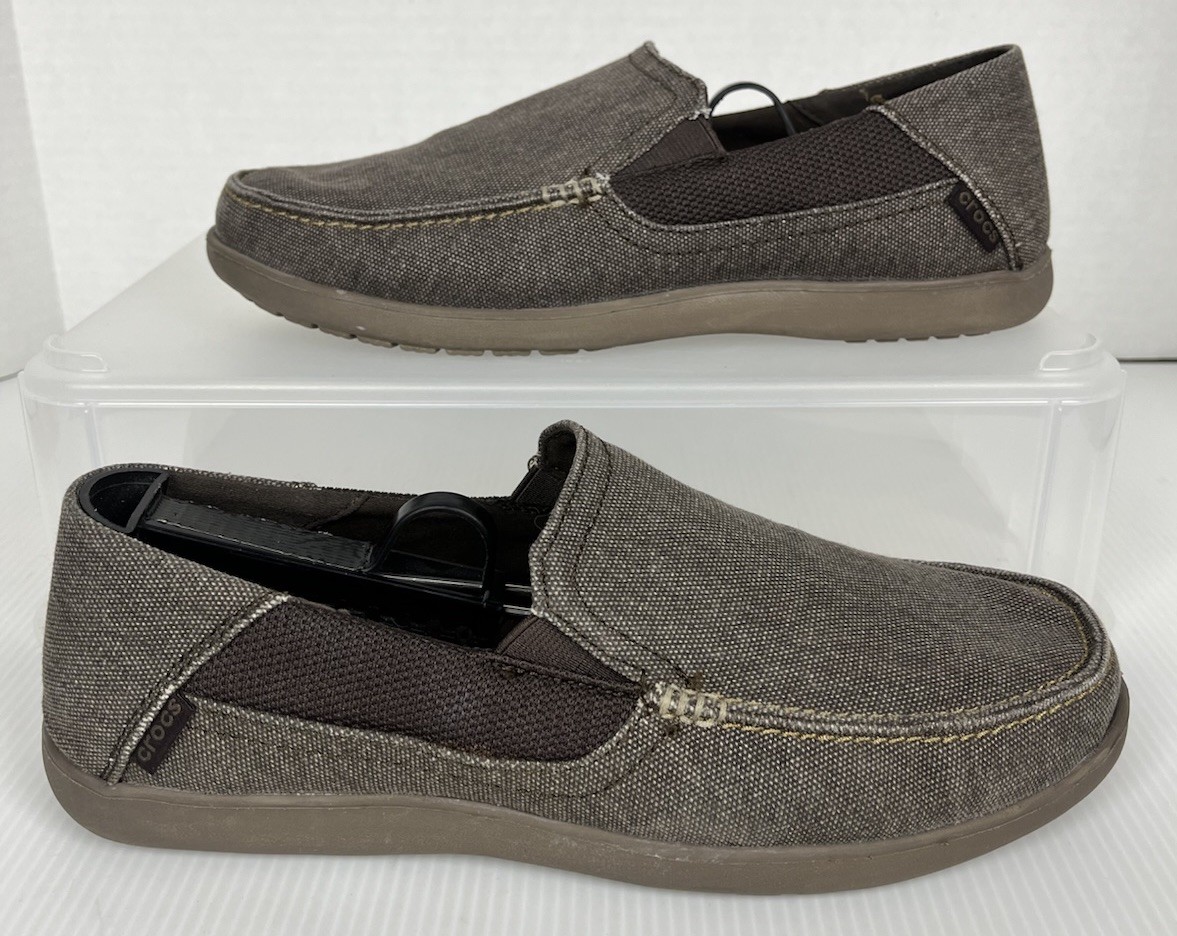 CROCS Santa Cruz Style Comfort Slip-on Loafers #202056 Brown  display picture 2