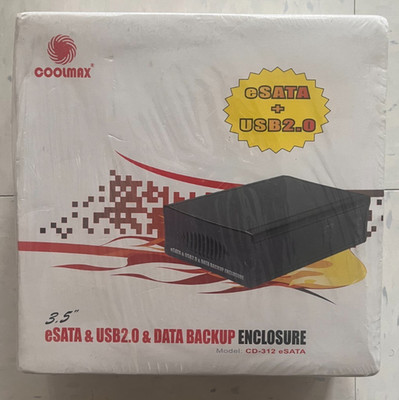 eSATA and USB 2.0 Data Backup Enclosure Brand New in Retail Box