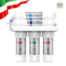 Depuratore Acqua 6 Stadi Filtro Sotto Lavello Sistema Osmosi Elimina Cloro Odori