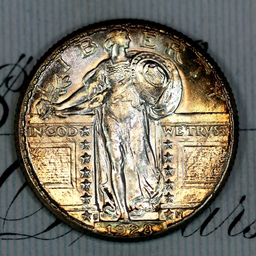 * 1928-S FH * SUPERB+ GEM BU MS STANDING LIBERTY QUARTER * FROM COLLECTION