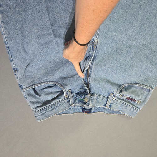 Jeansy męskie Tommy Hilfiger Freedom 36x30 jasno prane niebieskie dżins workowate vintage lata 90. - Zdjęcie 5 z 9