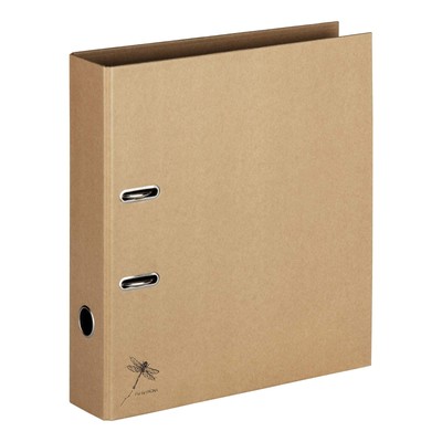 Pagna Folder A4 Pure, Practical 2-Ring Mechanism, Sturdy Grey Cardboard Covered 