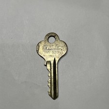 VINTAGE HARLOC BRASS KEY WEST HAVEN CONN. (2 1/16") STAMPED "NM" MADE IN USA