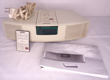 Bose Wave Radio AWR1-1W with Remote  Manual - Works - AM/FM Alarm Clock
