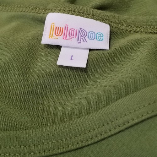 Neu mit Etikett - LuLaRoe "Debbie" grün Langarm, knielang, Rundhals - Größe L - Bild 7 von 9