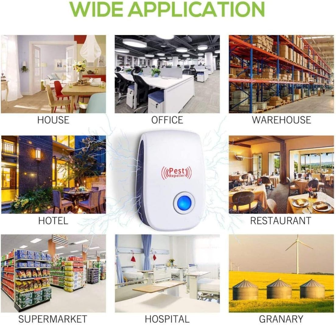 6 Indoor Ultrasonic Repellers: Repel Fleas, Spiders, Mice & Insects