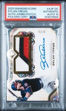 2025 TOPPS DIAMOND ICONS JUMBO PATCH DYLAN CREWS RC 16/25 PSA AUTH DNA AUTO 10