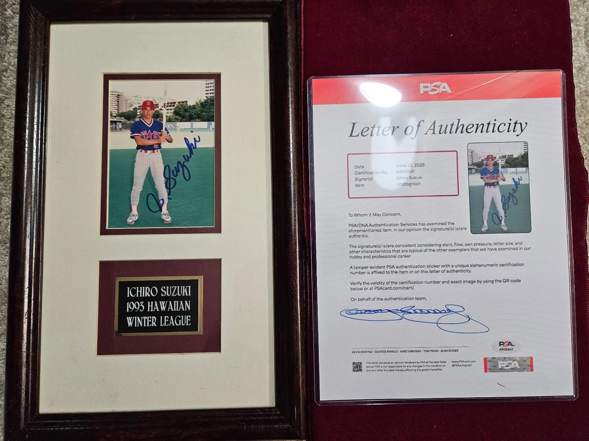 Ichiro Suzuki MLB Original Autographed Photos for sale | eBay