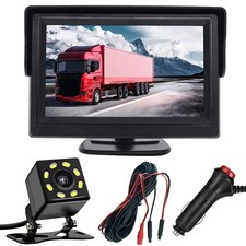 AHD Starlight Night Vision Rear View Reverse Backup Camera 4.3" Car LCD Monitor