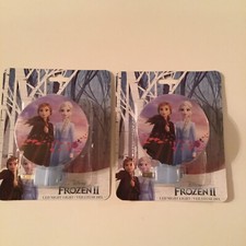 Lot of 2 Disney Princess Frozen 2 led night light plug in Elsa Anna kids