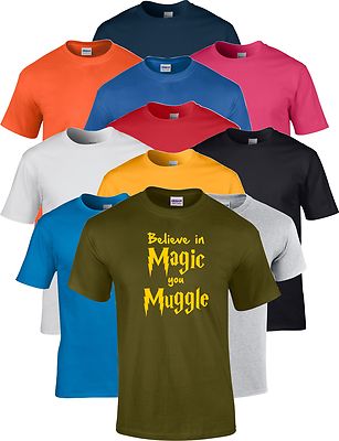 Harry Potter Big Bang inspiriert magischer Muggel Glitzer Glitzer lustiges Geschenk T-Shirt