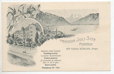 SCHWEIZ SWITZERLAND - Kanton Waadt - Montreux Pension Schöner Standort Valérie BAHLER