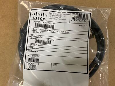 Cisco CAB-STK-E-1M Bladeswitch Stacking CABSTKE1M Cable New In Bag