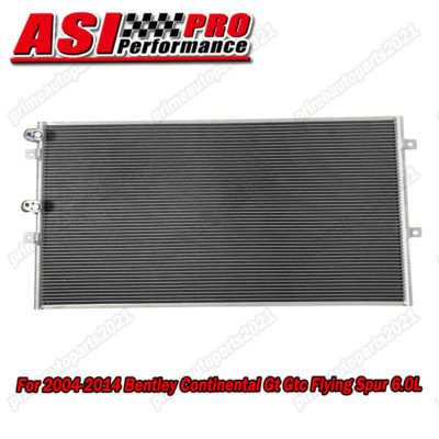 AC Condenser For 2004-14 Bentley Continental Gt  Gtc Flying Spur 6.0L W12 Silver